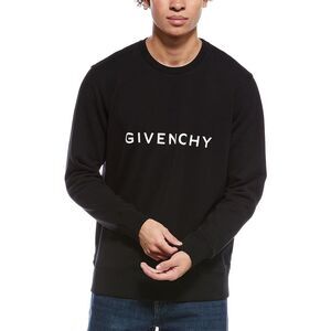 Givenchy Mens Slim Fit Crewneck Sweatshirt, Black